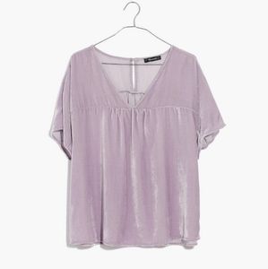 Madewell Rhyme Velvet Top